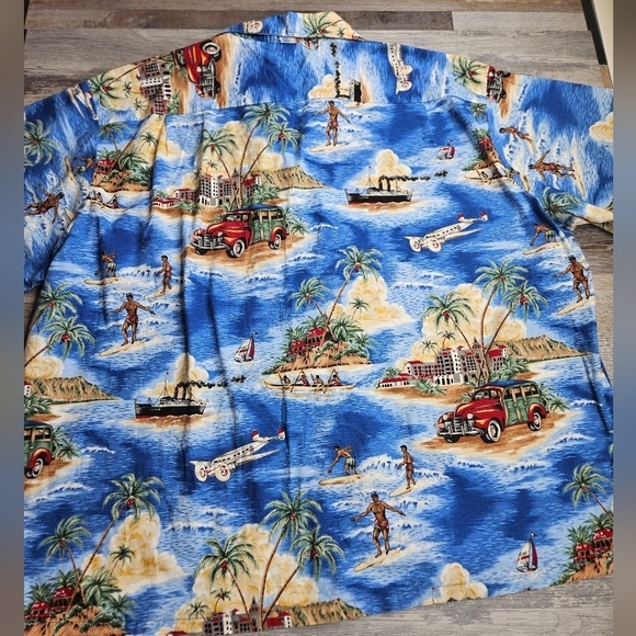RJC Made in Hawaii Men's 4XL Tropical Button Down Shirt Surfers - Picture 3 of 10